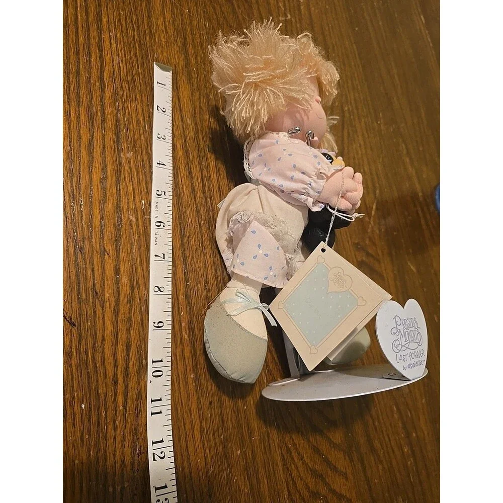 Precious Moments Applause doll plush w/cat,skunk with tags & stand